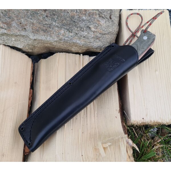 Joker Nomad 6.5 N695 Micarta Grün inkl. Paracord Lederscheide