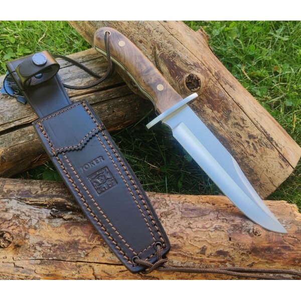 Joker Bowie Walnut 4116 Walnussholz Braun inkl. Lederscheide