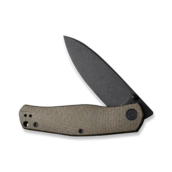 CIVIVI Sokoke Front Flipper Green Burlap Micarta 14C28N Stahl