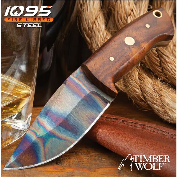Timber Wolf  Trial by Fire Skinner Knife 1095 Stahl