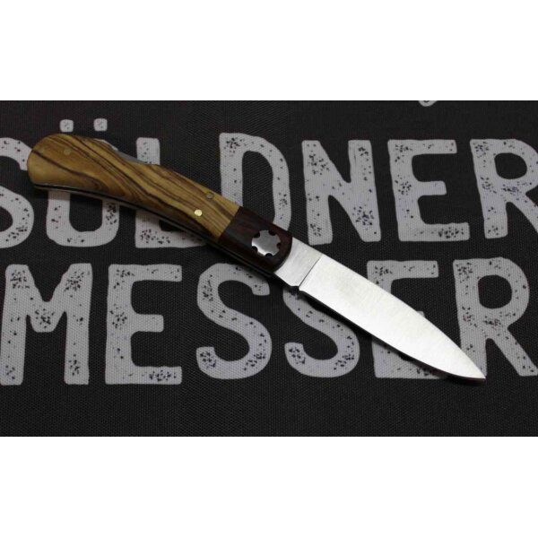 Joker Breton Madeira 8 cm 4116 Olivenholz Braun Taschenmesser Made in Spain