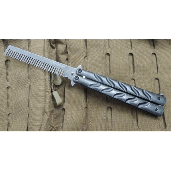 Böker Magnum Balicomb Kamm Bürste Butterflyoptik Edelstahl 09MB252