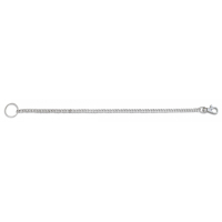 Albainox Messerkette mit Schlüsselring Silber 34 cm