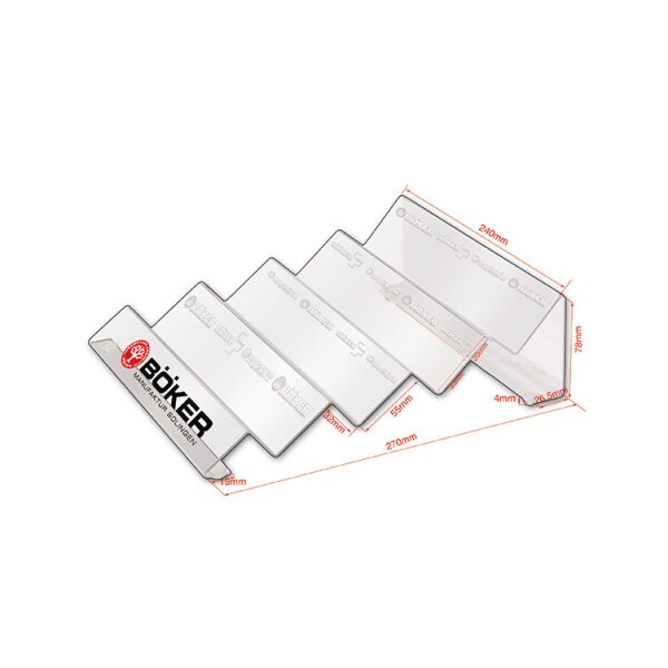 Böker Acryl Display 4 Messersteller für 4 Messer 099905