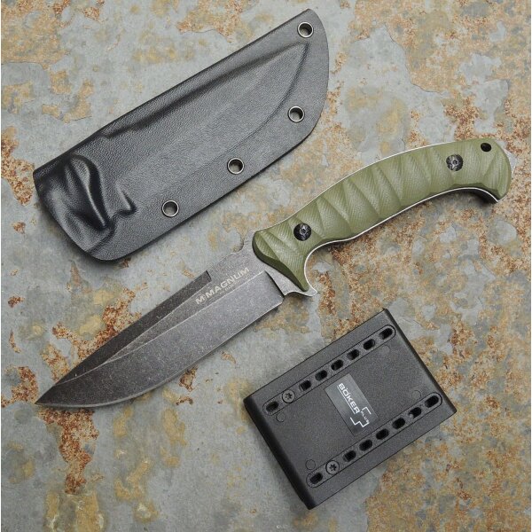 Böker Magnum Messer Persian Fixed Outdoormesser Bushcraft Knife 440 Stahl 02LG115
