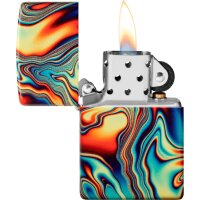 ZIPPO color 540° "Colorful Swirl" Glow in...