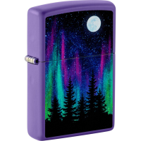 ZIPPO Purple matt "Norhern Lights"