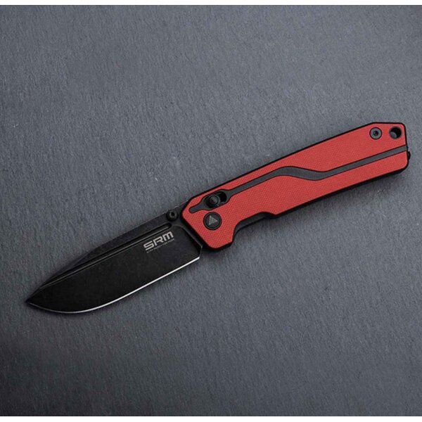SRM Knives 7228L-GV2 Rubik Blackwash 10Cr15CoMoV Stahl Blackwash
