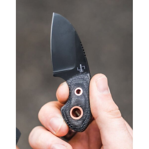 Böker Plus Gnome All Black Copper D2 Micarta Black 02BO084