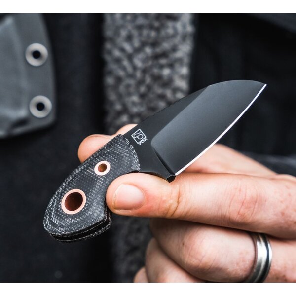 Böker Plus Gnome All Black Copper D2 Micarta Black 02BO084