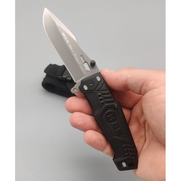 K25 Mohican I 7Cr17Mov Aluminium Taschenmesser + Etui