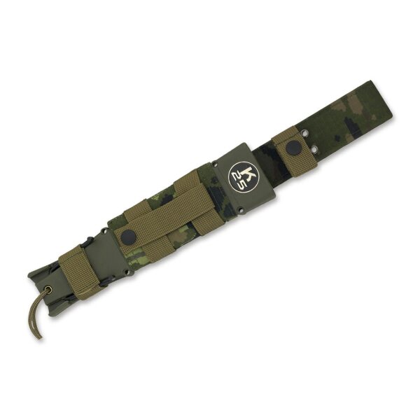 K25 Thunder I 8Cr13MoV SFL Gummi inkl. ABS Scheide mit Zubehör Olivegrün