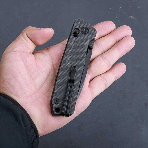 SRM Knives 7228L-MB2 Rubik Messer 10Cr15CoMoV Micarta Griff