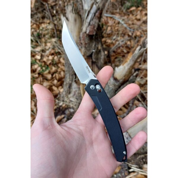 SRM Knives 9211 Ambi Lock 8Cr13MoV Schwarz G10