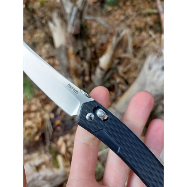 SRM Knives 9211 Ambi Lock 8Cr13MoV Schwarz G10