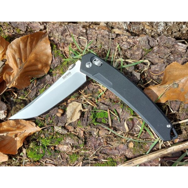 SRM Knives 9211 Ambi Lock 8Cr13MoV Schwarz G10
