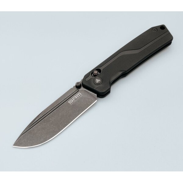 SRM Knives 7228L-GB Rubik Ambi Lock 10Cr15CoMoV G10 Griff