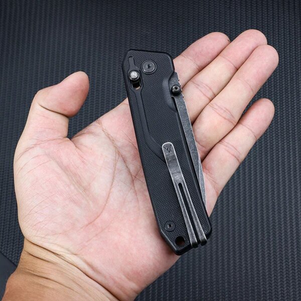 SRM Knives 7228L-GB Rubik Ambi Lock 10Cr15CoMoV G10 Griff
