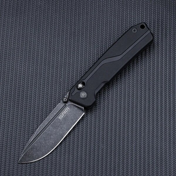 SRM Knives 7228L-GB Rubik Ambi Lock 10Cr15CoMoV G10 Griff