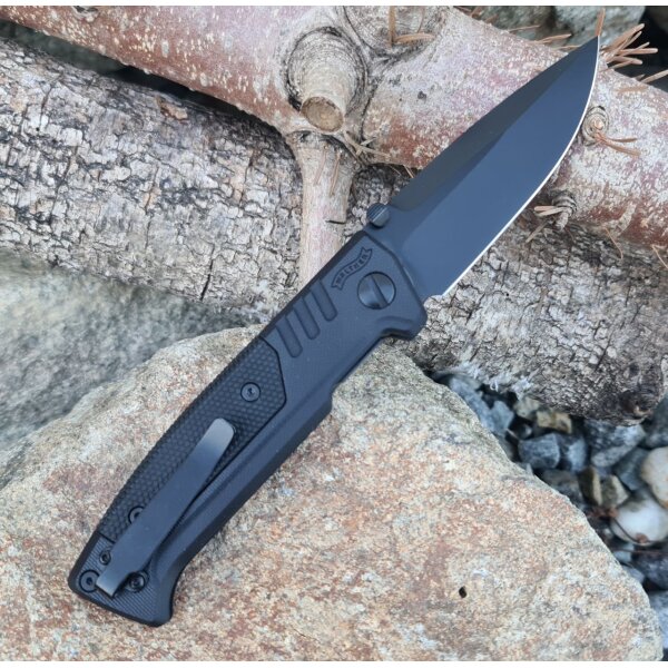 Walther PDP Spearpoint D2 G10 Black Linerlock
