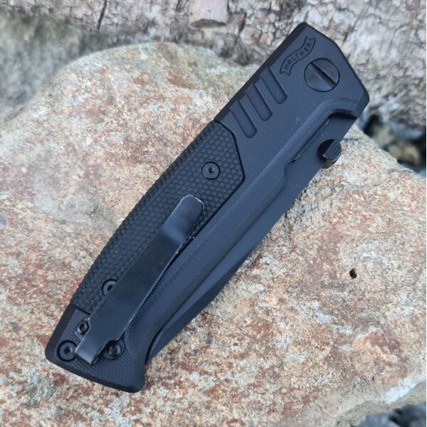Walther PDP Tanto D2 G10 Black Linerlock