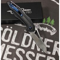 Joker Pro 10 D2 Kohlefaser Schwarz Linerlock