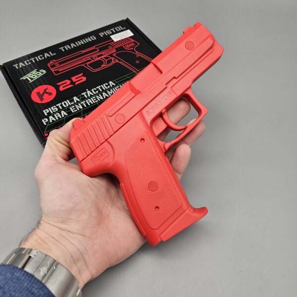 K25 Übungspistole aus Kunststoff rot 765g Attrappe Training Gun