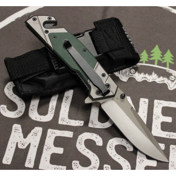 Joker Pro 21 Rescue Knife 3Cr13MoV G10 Grün