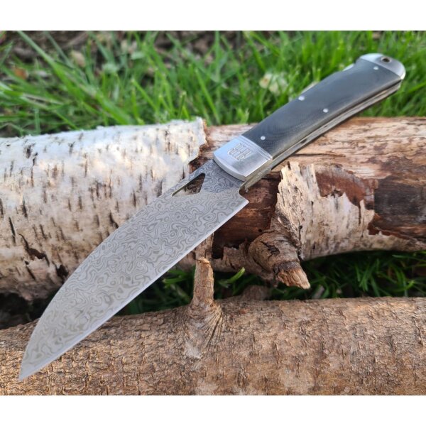 Rough Ryder Rider Damascus Pocket Sous Chef Lockback klappbares Camping-Kochmesser