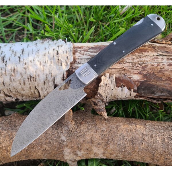 Rough Ryder Rider Damascus Pocket Sous Chef Lockback klappbares Camping-Kochmesser