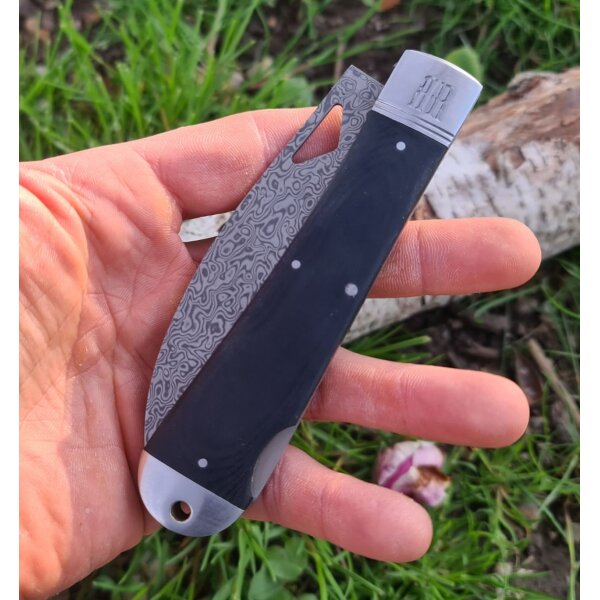 Rough Ryder Rider Damascus Pocket Sous Chef Lockback klappbares Camping-Kochmesser