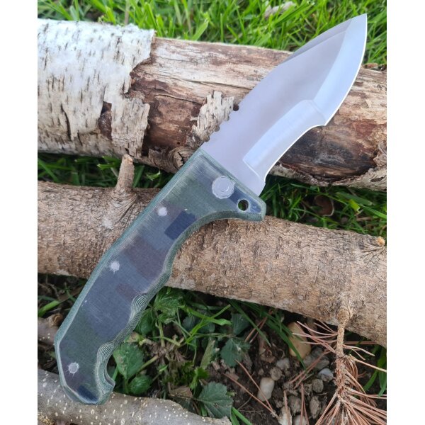 J&V Adventure Knives Raptor XL Comando Taschenmesser Micarta MV-58 Stahl
