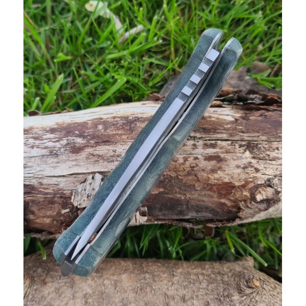 J&V Adventure Knives Raptor XL Comando Taschenmesser Micarta MV-58 Stahl