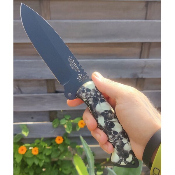 J&V Forester Knives Celtibero 2.0 Calavera MoVa Kunststoff mit Artwork