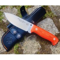 J&V Forester Black Bear Micarta Naranja Outdoormesser