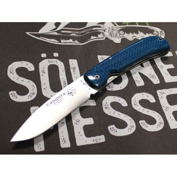J&V Forester Campera Turquesa 14C28N Stahl Micarta