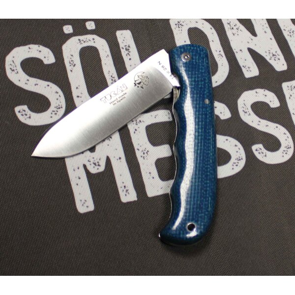 J&V Forester Tucan Azul 14C28N Stahl Micarta