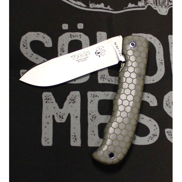 J&V Forester Tucan Panal De Abeja 14C28N Stahl Micarta