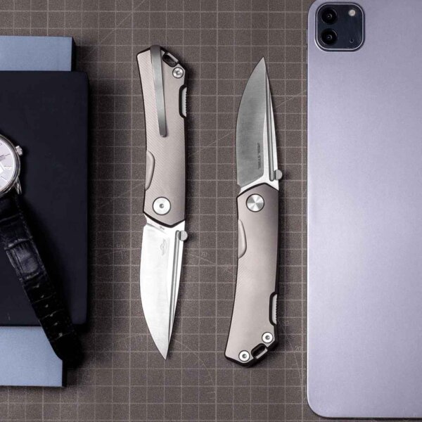 Real Steel Luna Maius TITANIUM Backlock N690 Stahl Titan