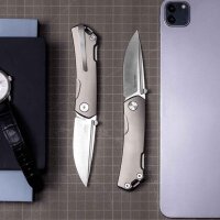 Real Steel Luna Maius TITANIUM Backlock N690 Stahl Titan