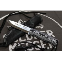 K25 Alaska Bushcraft Knife mit Lederscheide und Feuerstarter