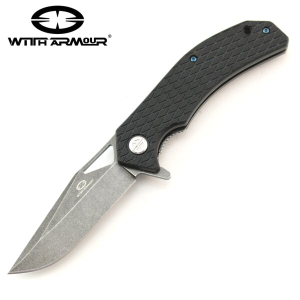 WithArmour Butter Fly D2 Taschenmesser Black
