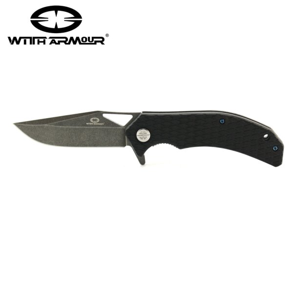 WithArmour Butter Fly D2 Taschenmesser Black