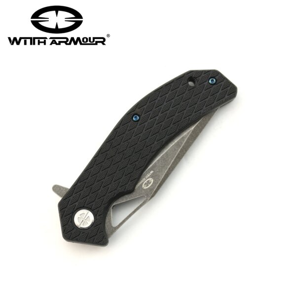 WithArmour Butter Fly D2 Taschenmesser Black
