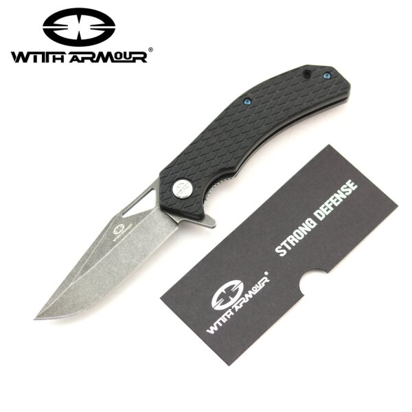 WithArmour Butter Fly D2 Taschenmesser Black