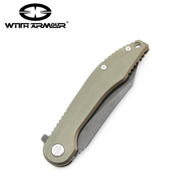 WithArmour Gasper Folder D2 Stahl Aluminium Griff