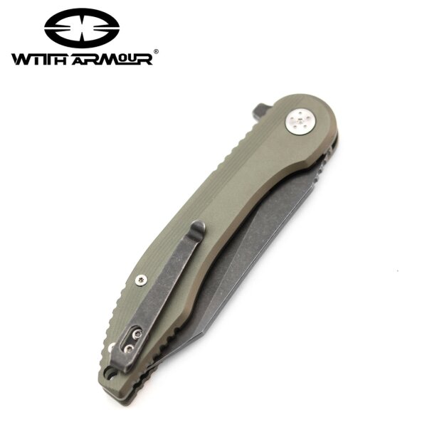 WithArmour Gasper Folder D2 Stahl Aluminium Griff