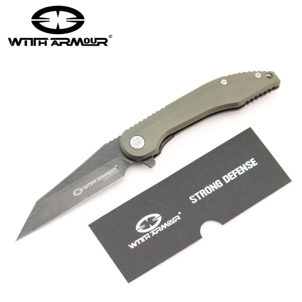 WithArmour Gasper Folder D2 Stahl Aluminium Griff