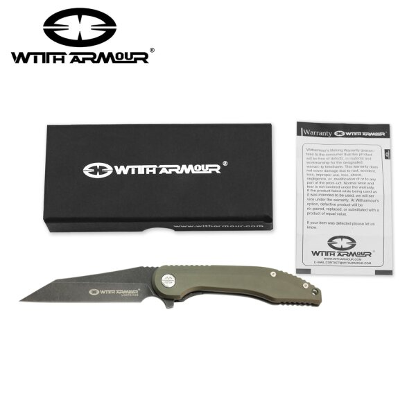 WithArmour Gasper Folder D2 Stahl Aluminium Griff