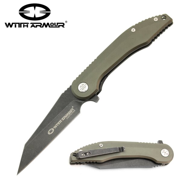 WithArmour Gasper Folder D2 Stahl Aluminium Griff